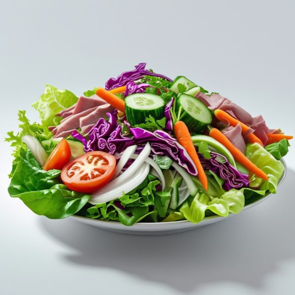 Salat mit Dönerfleisch